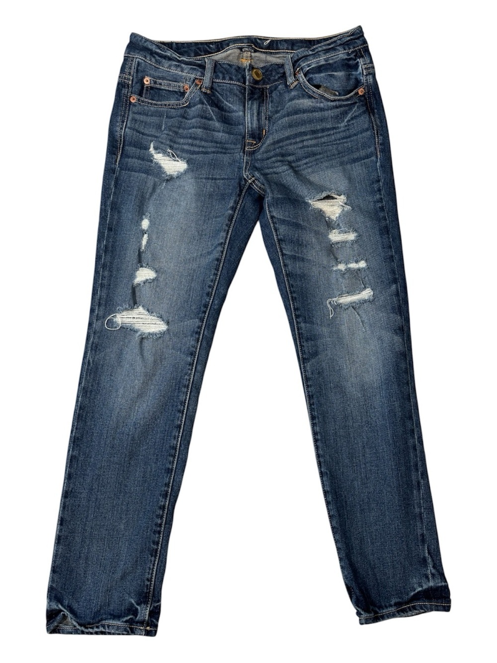 American Eagle Jeans, Slouchy Boyfriend Ripped, Distressed Denim, Size 2